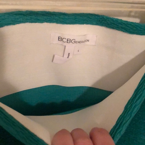 BCBGeneration teal miniskirt - Picture 2 of 3